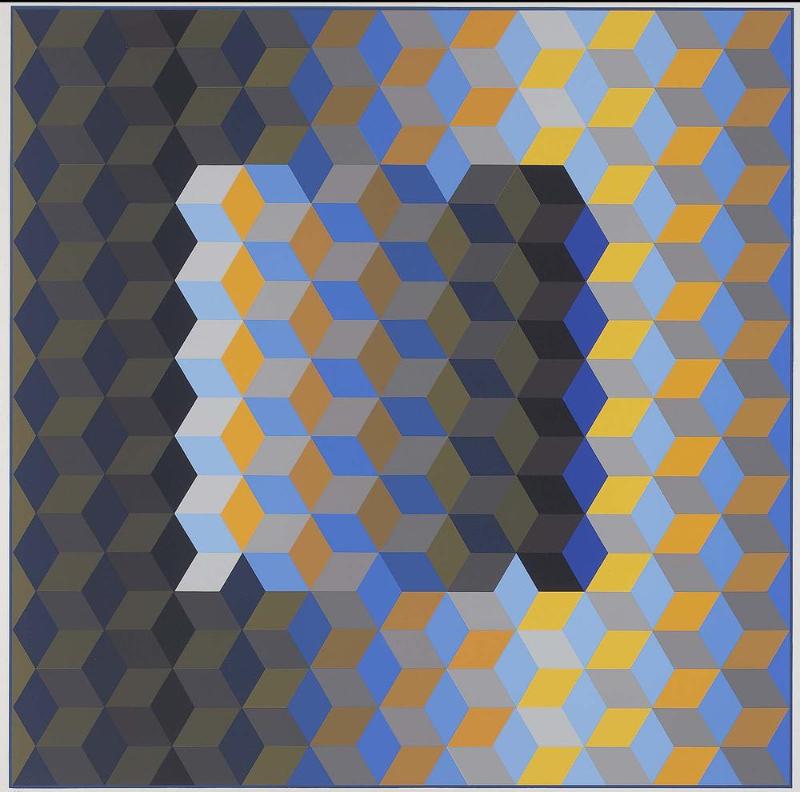 MEH2, from the series of eight prints Homage to the Hexagon