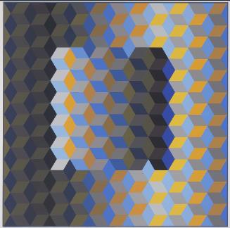 MEH2, from the series of eight prints Homage to the Hexagon