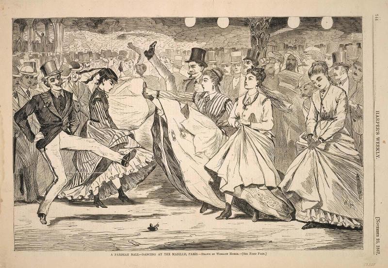 A Parisian Ball-Dancing At The Mabille, Paris (For Harper's Weekly, November 23, 1867, p. 744)