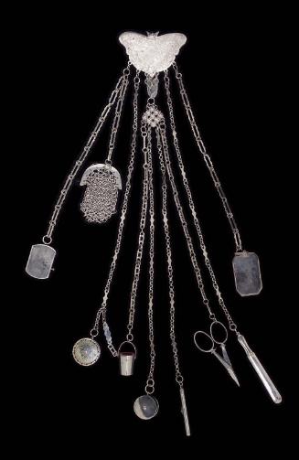 A cut steel chatelaine