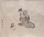 Woman with cat