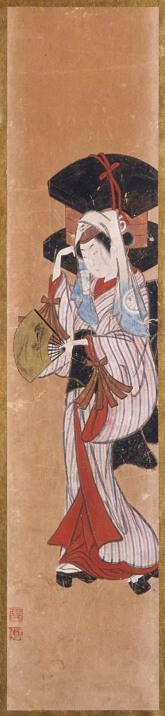 Segawa Kikunojô II as a Seller of Fan-Papers