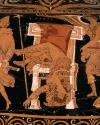 Murdered King Atreus of Mycene and winged Vengeance