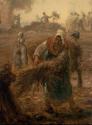Woman picking up a sheath