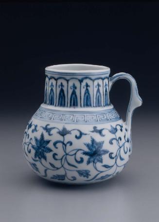 Tankard with floral design