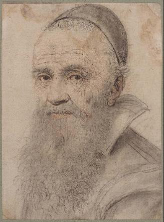 Portrait of a Man wearing a skull cap