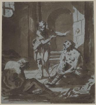 Prison Scene with Three Figures