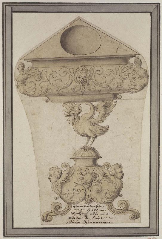 Design for a Salt with a Swan