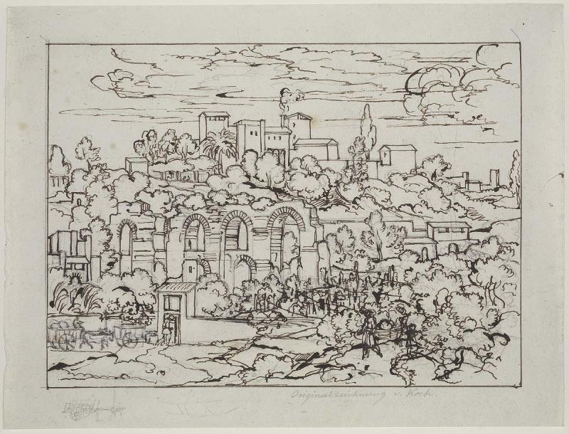 Ancient Aqueducts below San Bonaventura, Rome