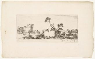 An Artist Drawing Ruins