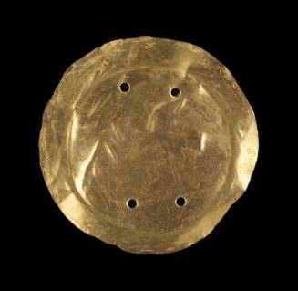 Embossed gold disk