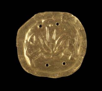 Embossed gold disk