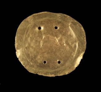 Embossed gold disk