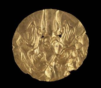 Embossed gold disk