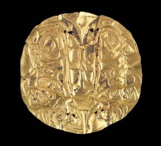 Embossed gold disk