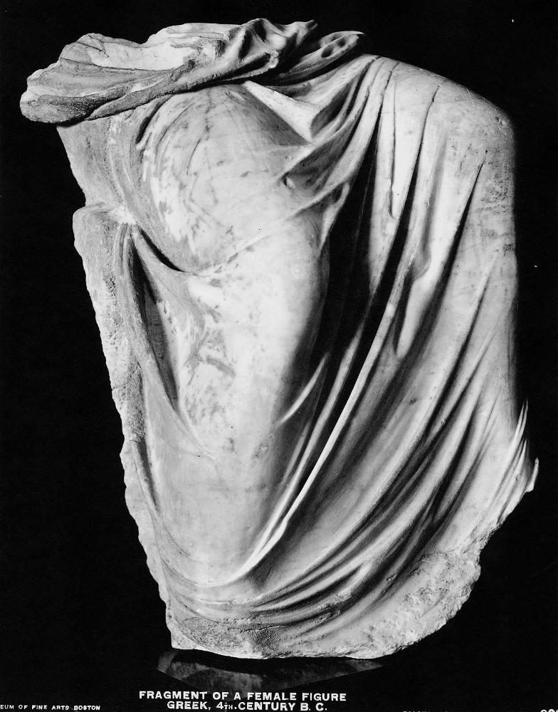 Section of draped female