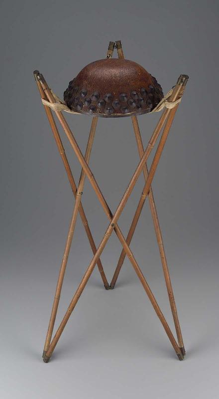 Frame drum (mantougu) and stand
