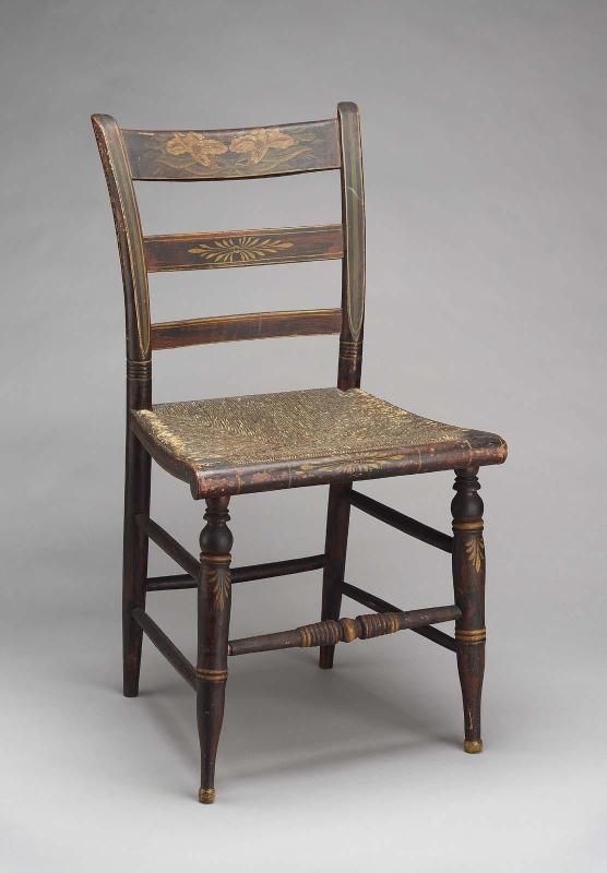 Side chair with turned legs