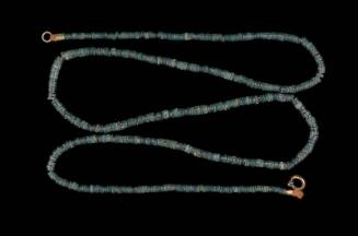 Necklace of greenstone beads