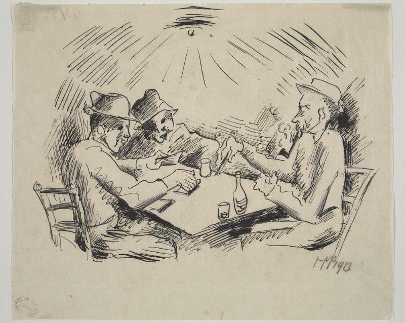 Three Men at a Table (Kartenspieler)