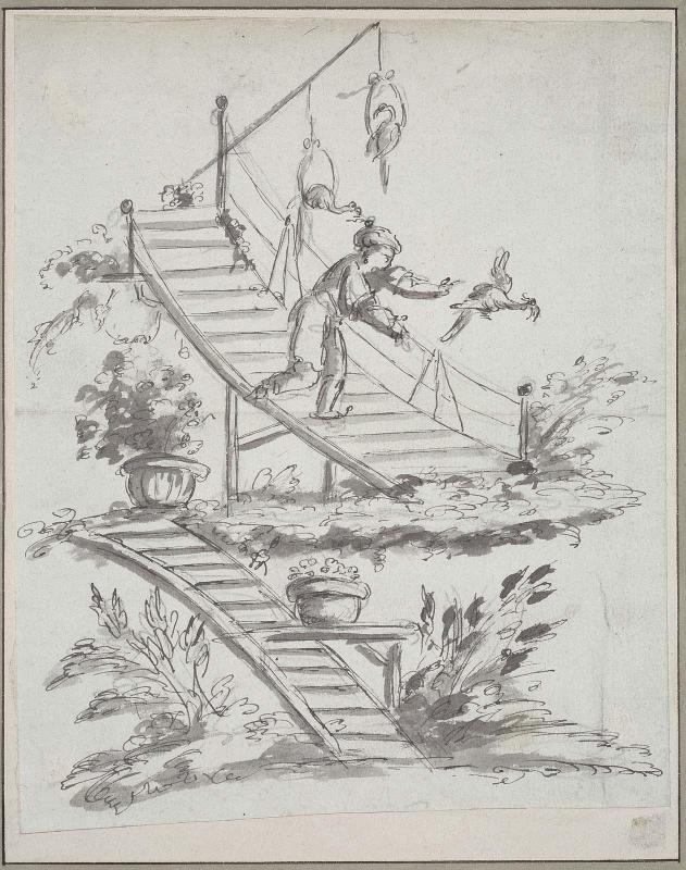 A Chinese reaching for a bird