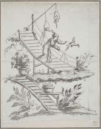 A Chinese reaching for a bird