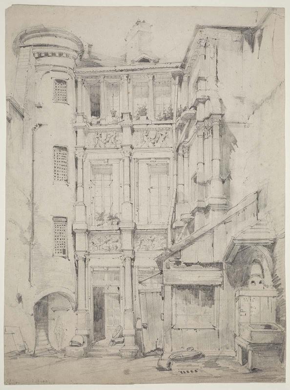 Courtyard of a Sixteenth-Century House in the Rue des Forges, Dijon