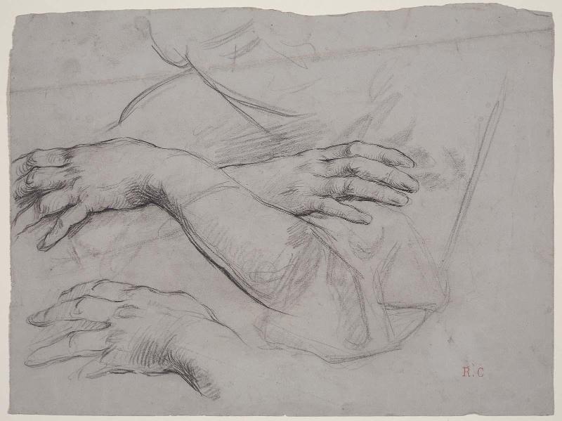 Study of Hands, Arms folded