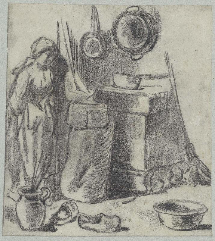 Woman Standing in Kitchen