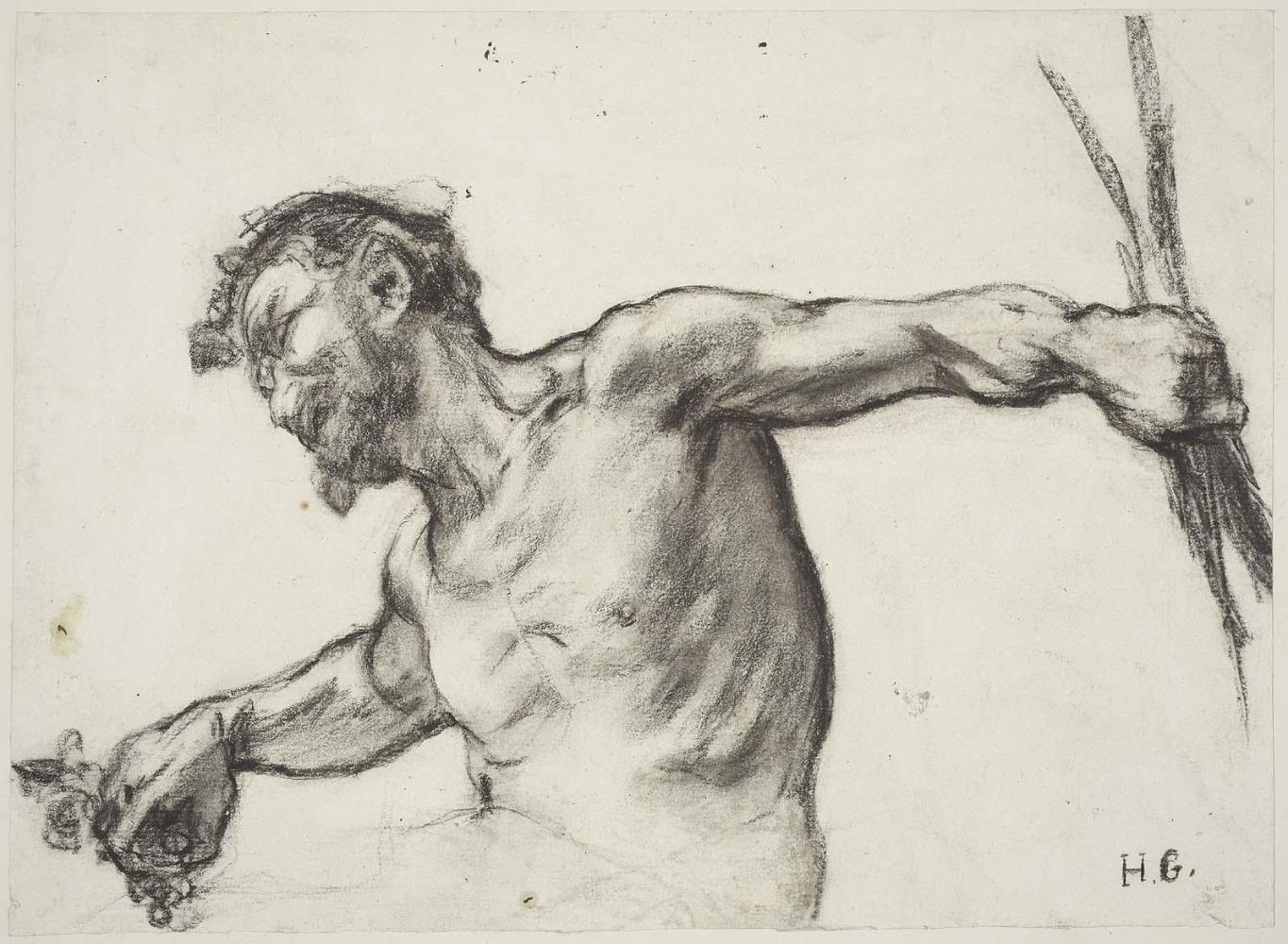 Satyr (Study for Satyr and Bacchante)