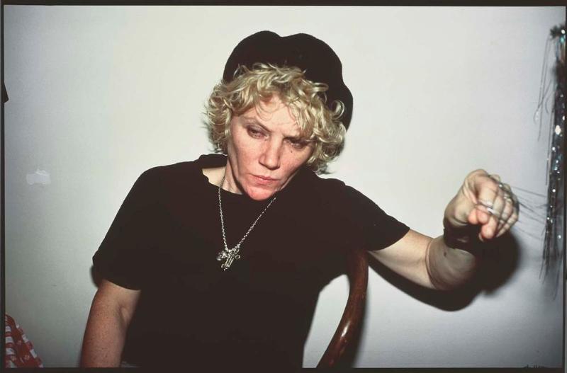 Sharon with the Christmas tree, NYC