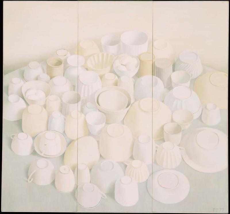 Cups and Bowls on Round Table