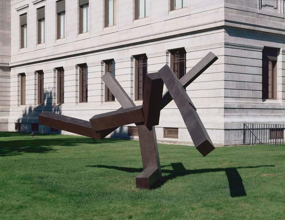 Museum facade and sculpture