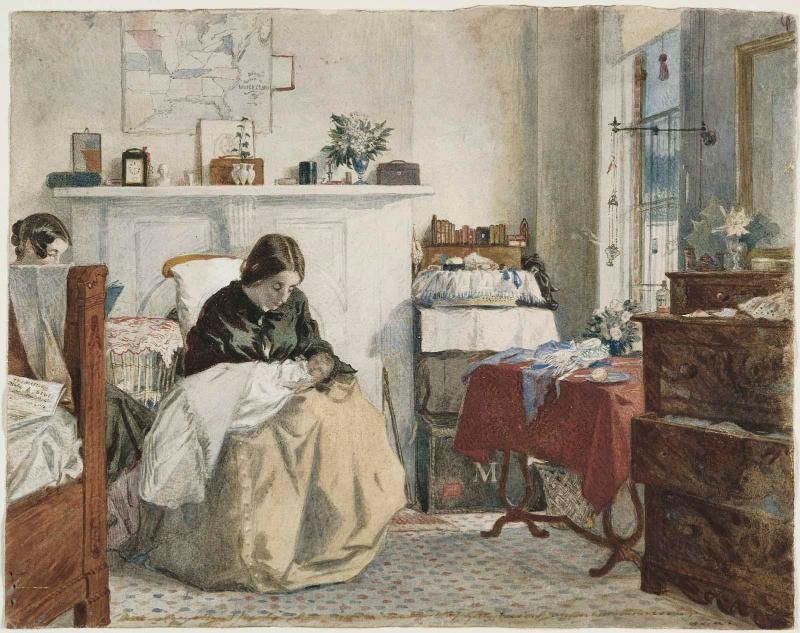 Mother Holding Thomas Carew Hunt Martin as Infant
