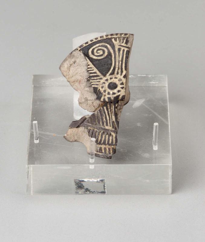 Fragmentary lid of a kohl jar