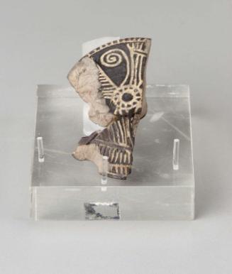 Fragmentary lid of a kohl jar