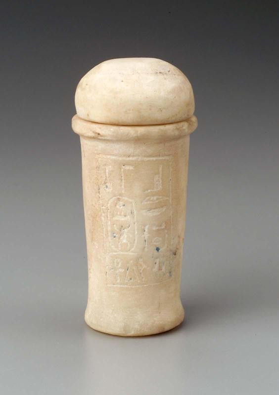 Beaker and lid from a foundation deposit