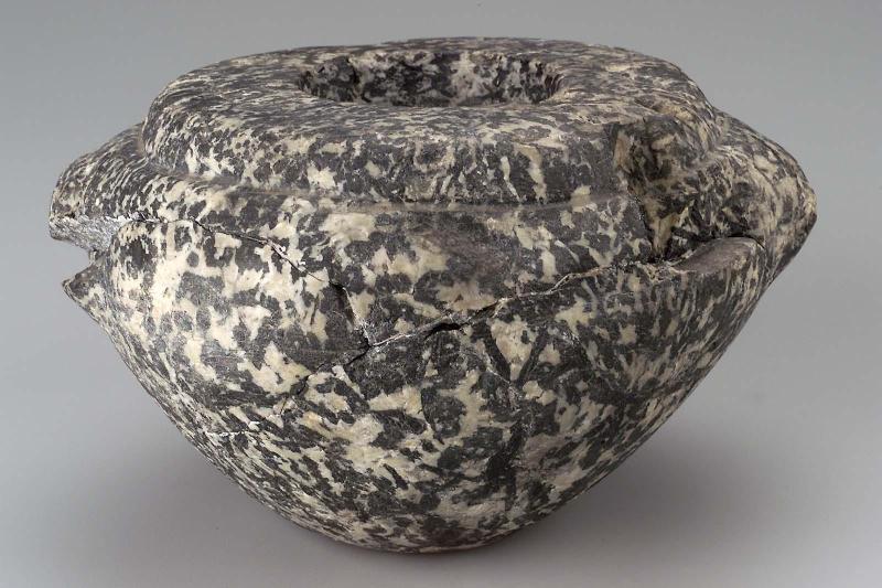 Squat shouldered jar with handles