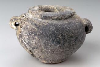 Squat shouldered jar with handles