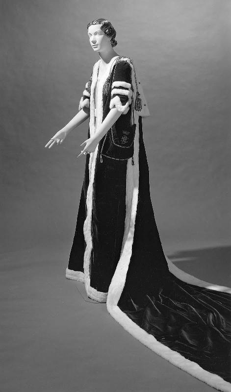 Woman's coronation robes