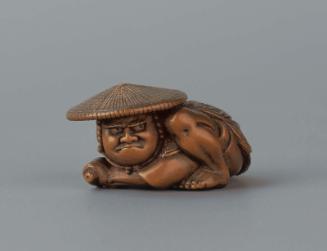 Actor in the Role of a Warrior Lying in Ambush