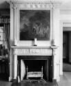 Fireplace and painting