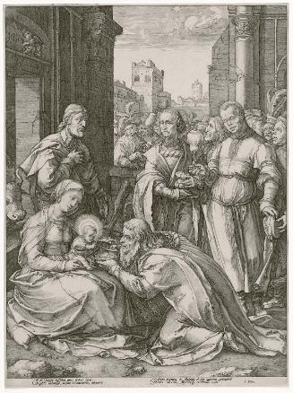 The Adoration of the Magi (from the Early Life and Birth of Christ series, 5th of 6 plates)