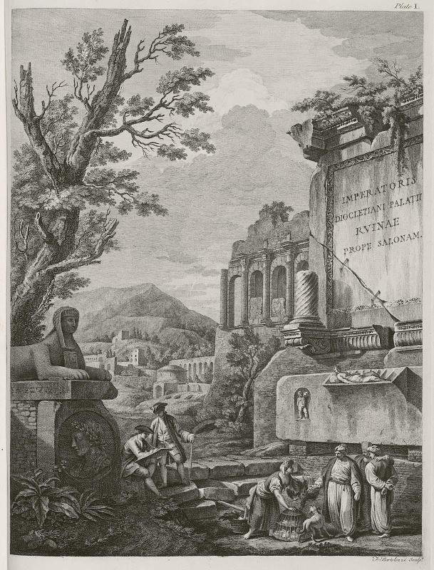 Ruins of the Palace of the Emperor Diocletian at Spalatro in Dalmatia