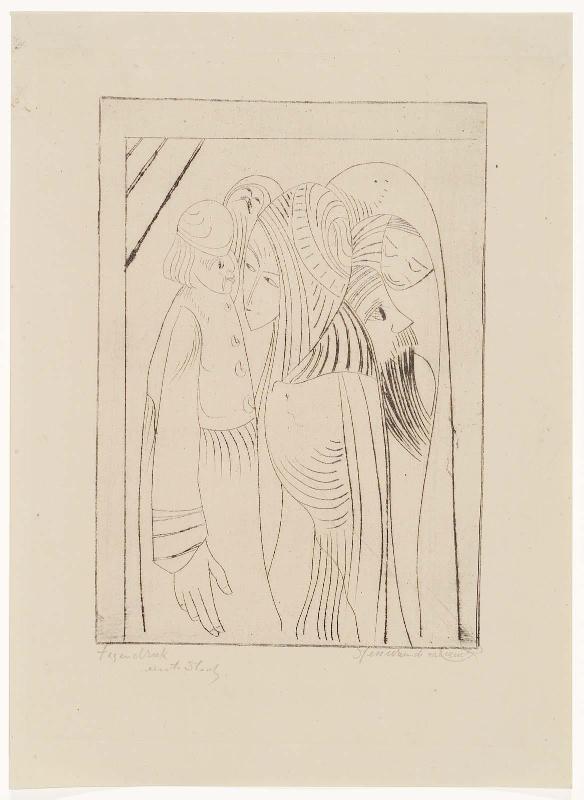 Fantasy (Five figures in exotic dress)