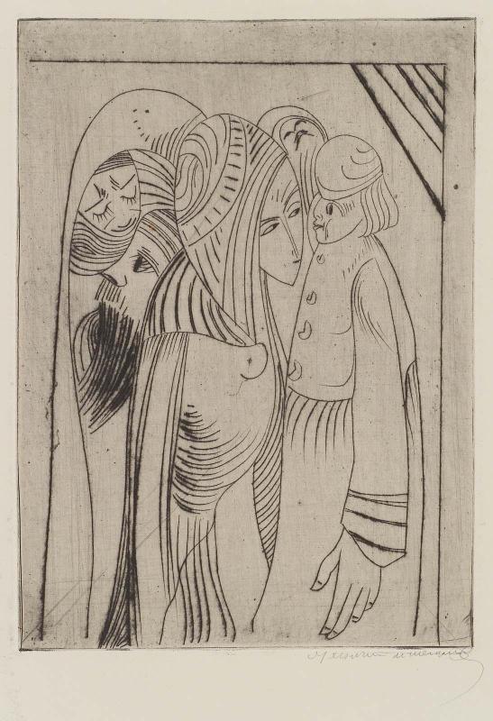 Fantasy (Five figures in exotic dress)