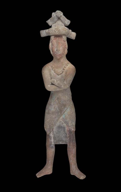 Standing male effigy whistle