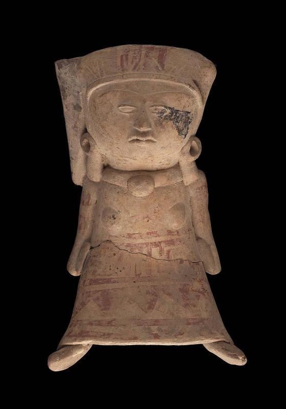 Female effigy rattle and whistle