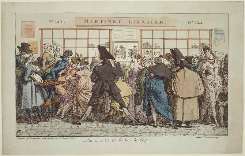Martinet's Shop--Dawdlers of the Rue du Coq