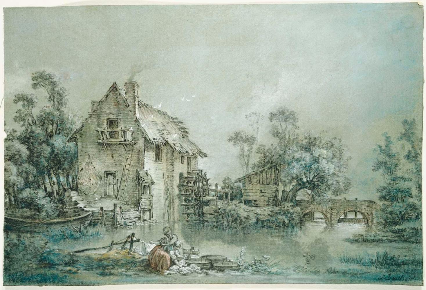 Landscape with Watermill